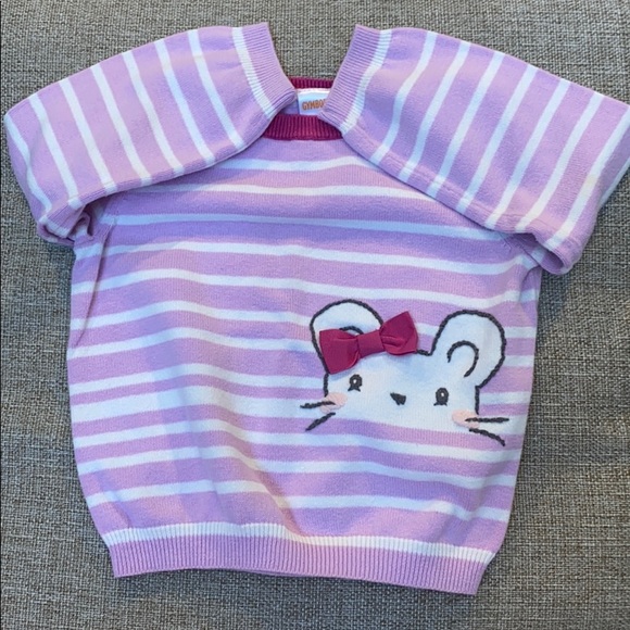 Toddler girls 2T Gymboree peek-a-boo mouse sweater - Picture 2 of 5